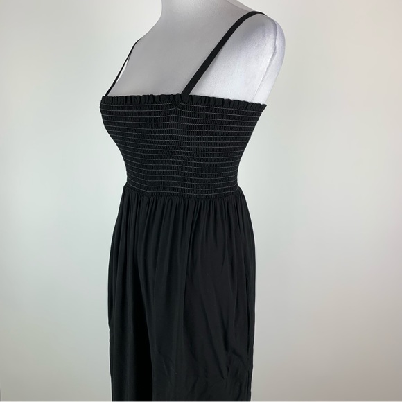 Michael Stars Maria Smocked Wide Leg Jumpsuit Medium - Picture 7 of 11